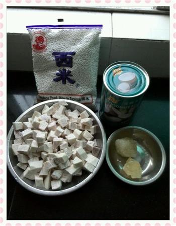 香芋椰汁西米露&木瓜椰汁西米露&紫薯椰汁西米露的做法的做法图解1