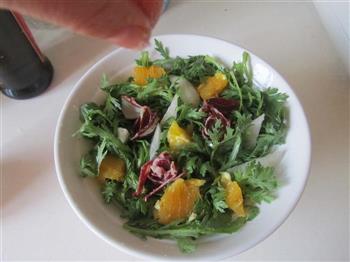 火腿茼蒿水果酸奶沙拉的做法步骤7