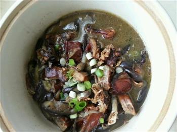 浓郁江西风味的鱼香茄子煲-熏腊鱼是特色的做法图解9