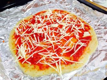 姬松茸薄皮披萨的做法步骤19