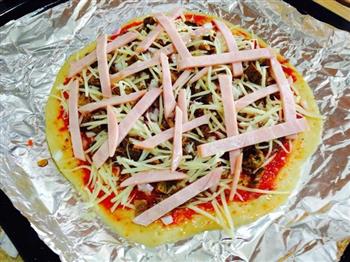 姬松茸薄皮披萨的做法步骤23
