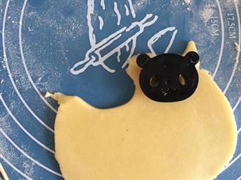 超萌的熊猫饼干的做法步骤9