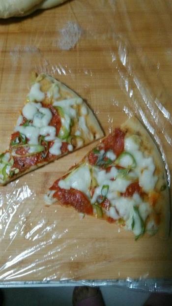 香肠披萨的做法图解5