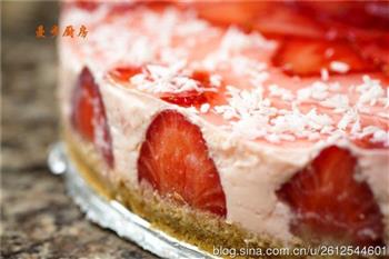 鲜草莓芝士蛋糕的做法步骤13
