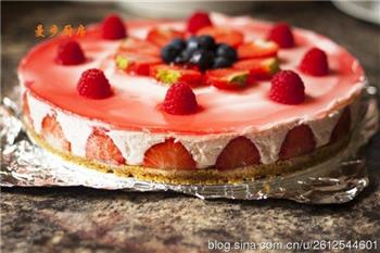 鲜草莓芝士蛋糕的做法步骤9