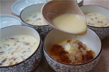 桃胶雪莲子牛奶炖蛋-特别的蛋奶冻蛋奶羹的做法图解6