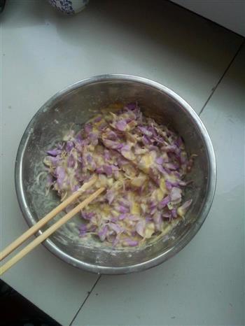 电饼铛-香煎紫藤花饼的做法步骤2