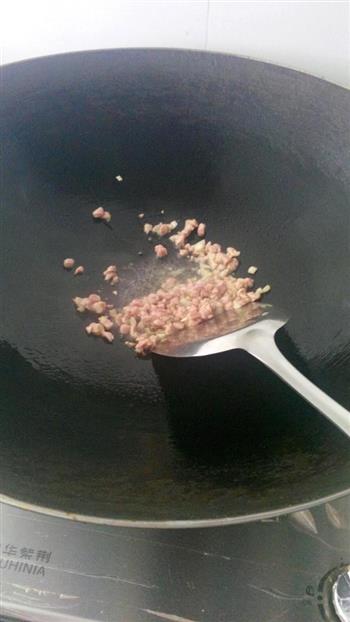 榄菜肉末炒豆角的做法步骤2