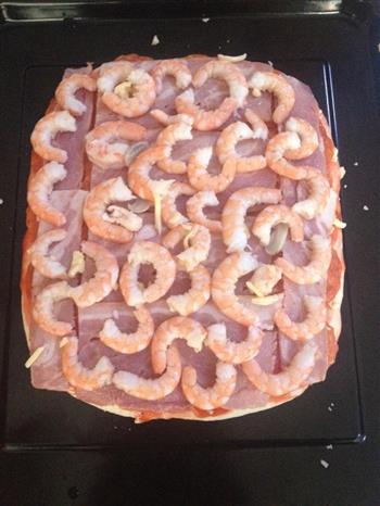虾肉披萨的做法图解3