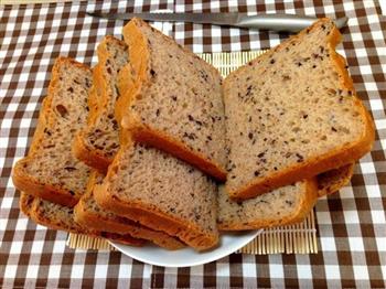 养生紫米红糖面包-柔软法式面包机版的做法图解3