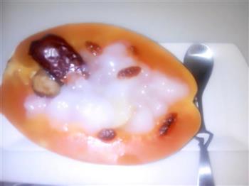 木瓜炖雪蛤的做法步骤5