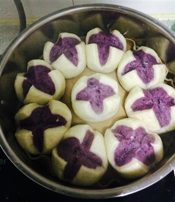 紫薯开花馒头的做法步骤11
