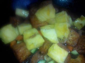 菠萝蚝油豆腐的做法步骤5