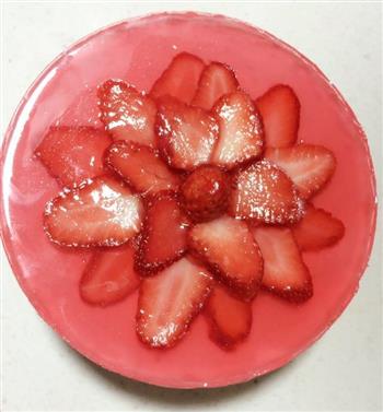 免烤草莓冻芝士蛋糕的做法步骤12