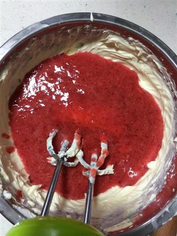免烤草莓冻芝士蛋糕的做法图解5