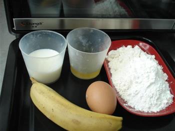 低脂香蕉马芬的做法步骤1