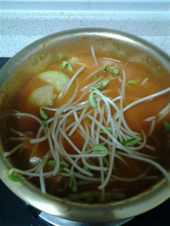 韩式午餐肉大酱汤的做法图解3