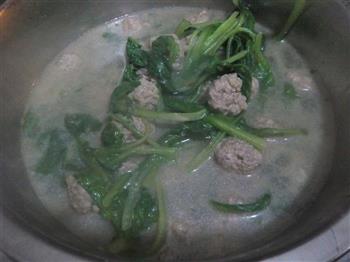 牛肉丸子小白菜汤的做法步骤6