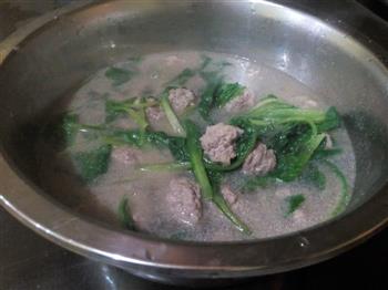 牛肉丸子小白菜汤的做法步骤7