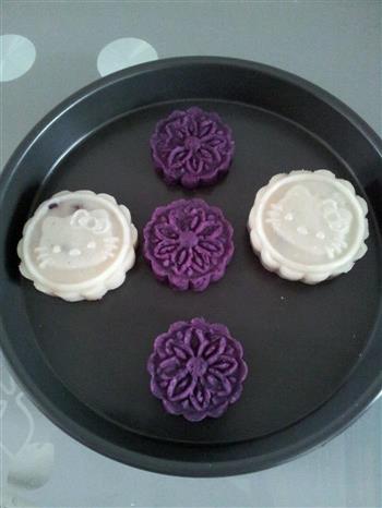 山药蔓越莓糕和紫薯糕，小试牛刀，第一次发的做法步骤1