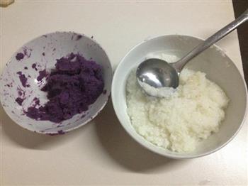 紫薯糯米糕的做法步骤1