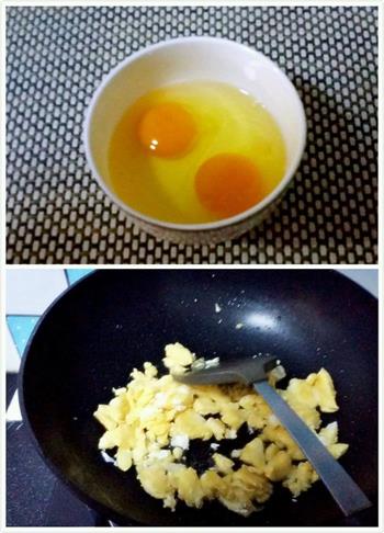 蒜薹炒鸡蛋的做法步骤2