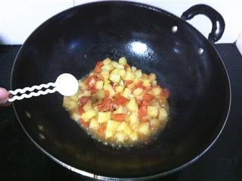 土豆番茄蛋炒饭的做法图解4