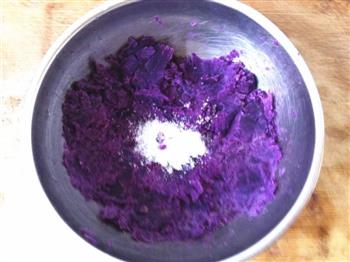 芝麻紫薯饼的做法图解4