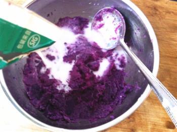 芝麻紫薯饼的做法图解5