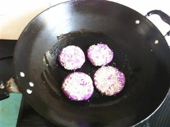 芝麻紫薯饼的做法图解9