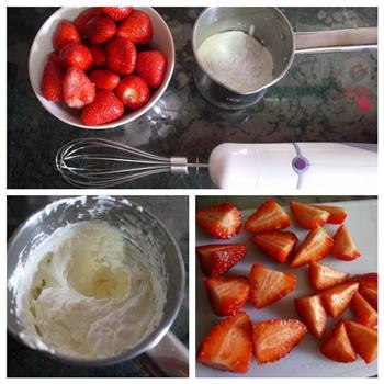 口感丰富的草莓奶油泡芙的做法步骤4