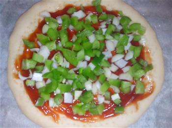 青豆火腿披萨的做法步骤9