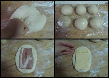 香葱培根奶酪面包的做法步骤2