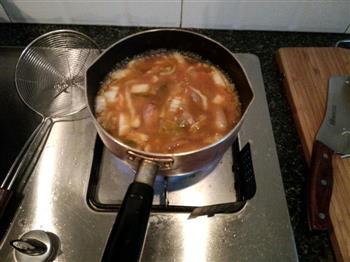 辣辣微酸泡菜汤的做法步骤4