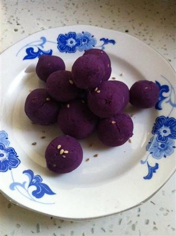 紫薯球的做法图解1