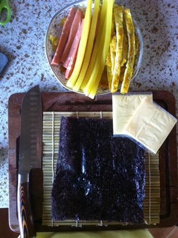 紫菜包饭-芝士肉松口味的做法图解4