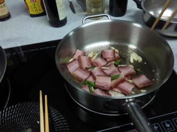 咸肉炒莴笋叶的做法图解5