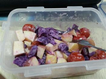 减肥紫薯水果沙拉的做法步骤1