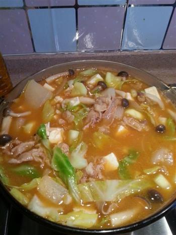 韩式肥牛大酱汤的做法步骤8