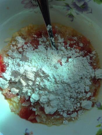 西红柿鸡蛋米饭饼的做法步骤1