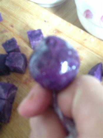 紫薯椰蓉球的做法步骤4