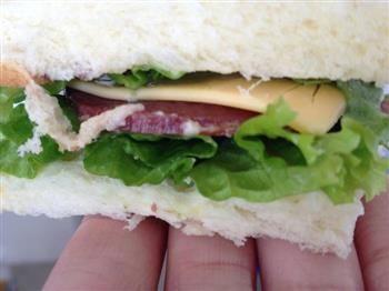 DIY德国风味培根三明治的做法图解7