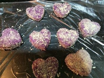 心心相印紫薯&南瓜饼的做法步骤5