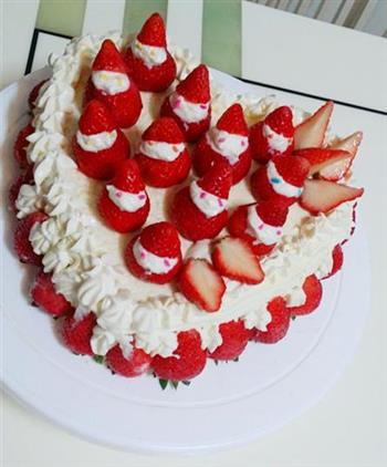 爱心草莓奶油蛋糕的做法步骤3
