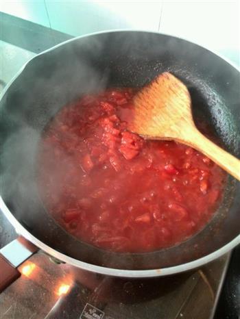 番茄牛肉沫芝士焗意粉的做法步骤4
