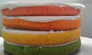 彩虹蛋糕的做法图解3
