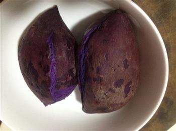 紫薯糯米饼的做法步骤1