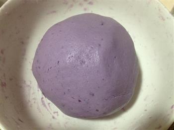 紫薯糯米饼的做法步骤3