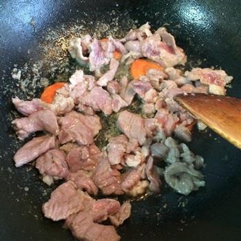 花菜炒肉片的做法步骤2