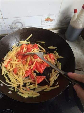 番茄土豆丝的做法步骤4
